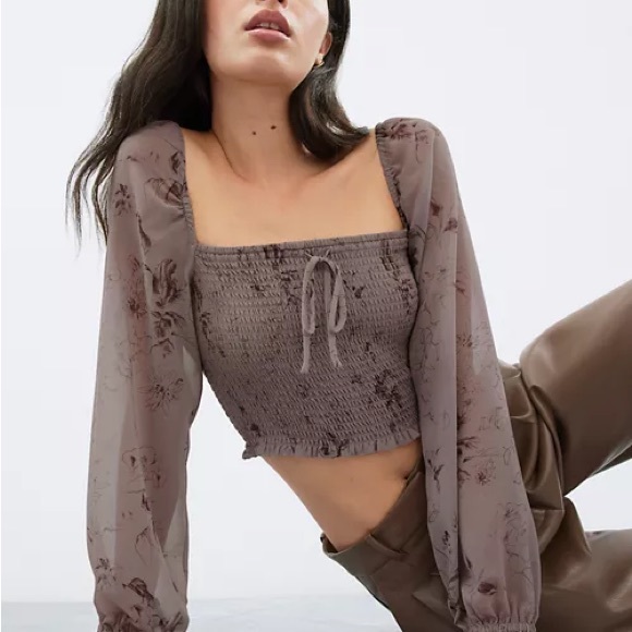 Wilfred saga blouse shadow blue. Medium - Picture 4 of 4